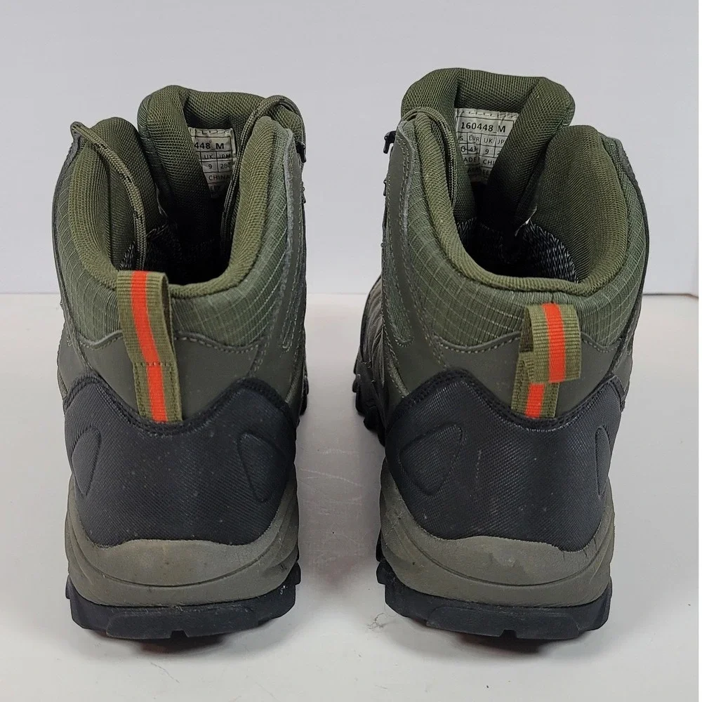 Nortiv8 Mens Armadillo Softshell Waterproof Hiking Boots Olive Green Size 10